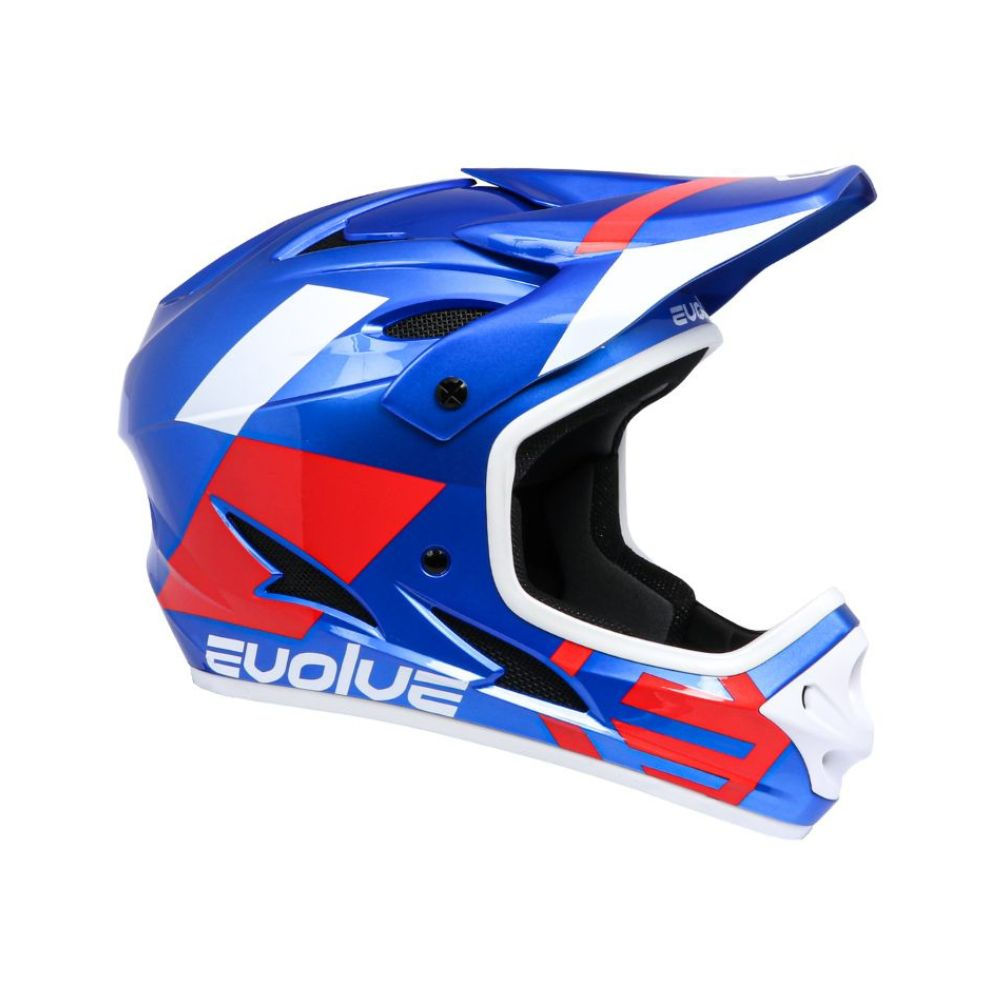 EVOLVE STORM HELMET - GLOSSY BLUE/RED/WHITE
