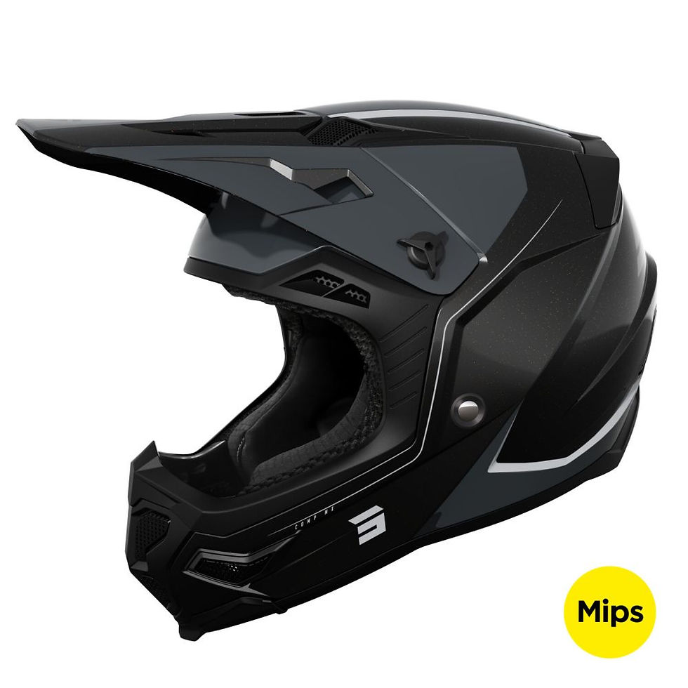 SHOT CORE COMP HELMET BLACK PEARLY