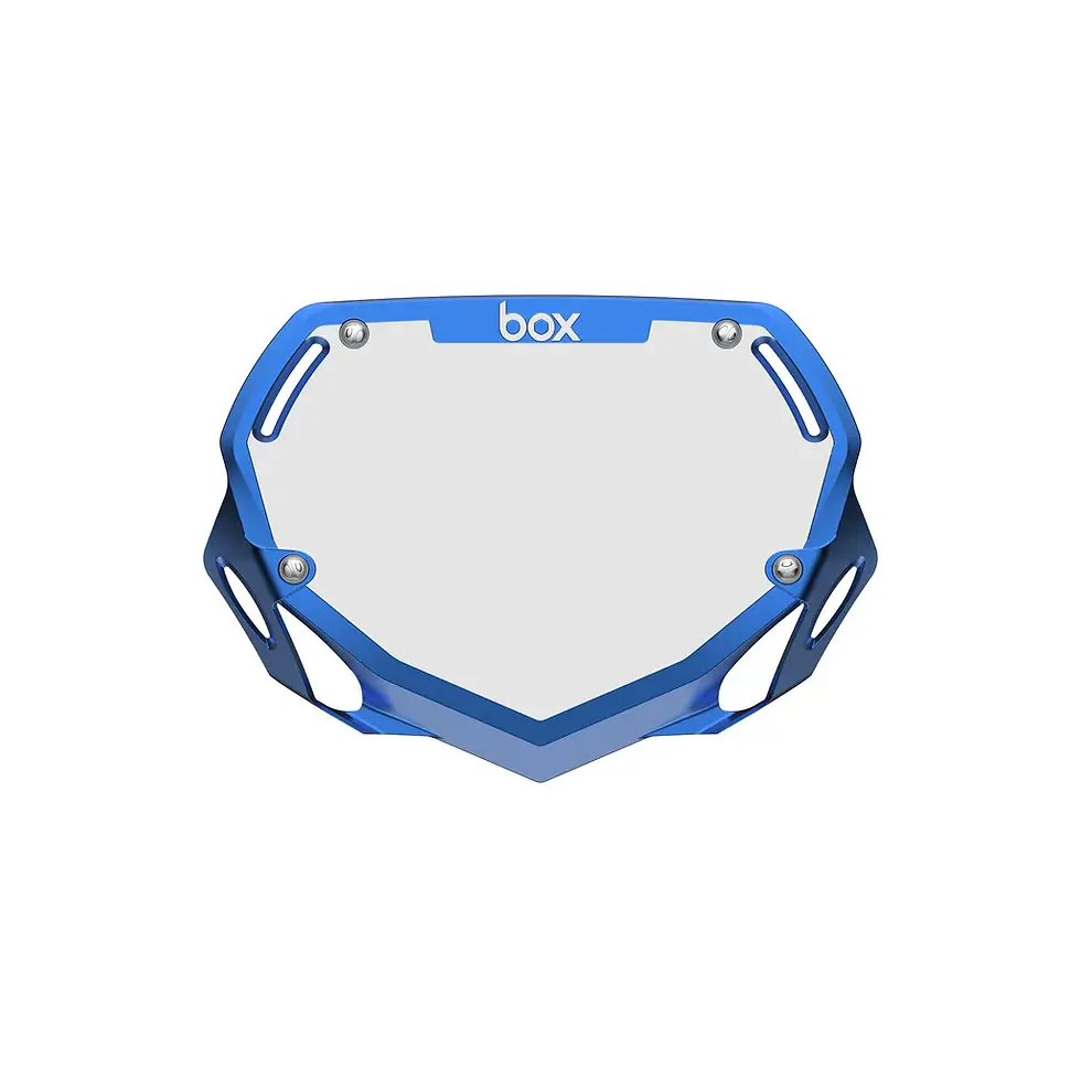 Box Two Number Plate Chrome Mini