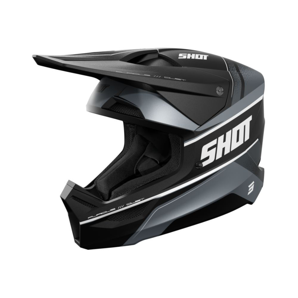 SHOT FURIOUS HELMET - DUST BLACK MATT