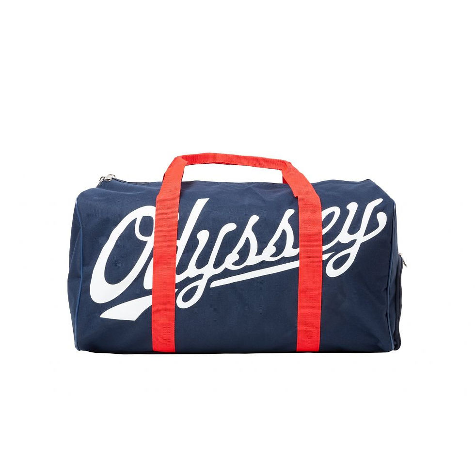 Thumbnail: ODYSSEY SLUGGER DUFFLE NAVY W/RED STRAPS