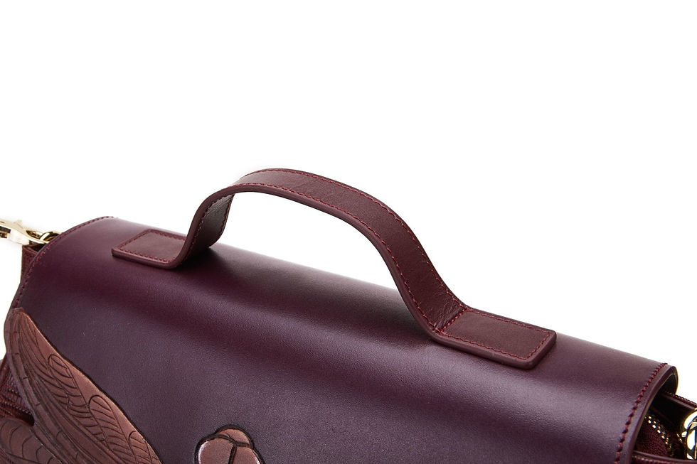 Thumbnail: Dragonfly Brown Satchel