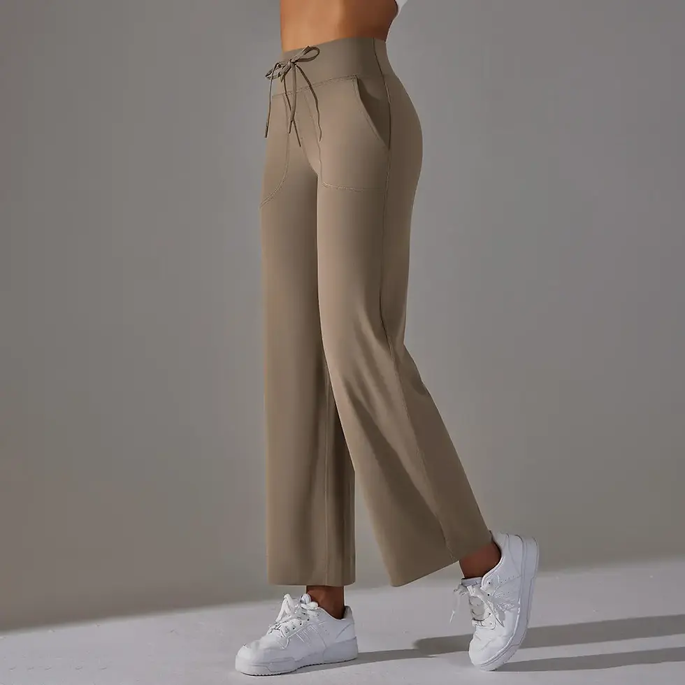 Thumbnail: Yoga Pants Loose Fit Workout Running Pants With Pocket