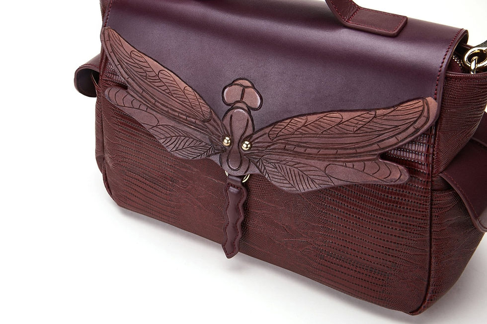 Thumbnail: Dragonfly Brown Satchel