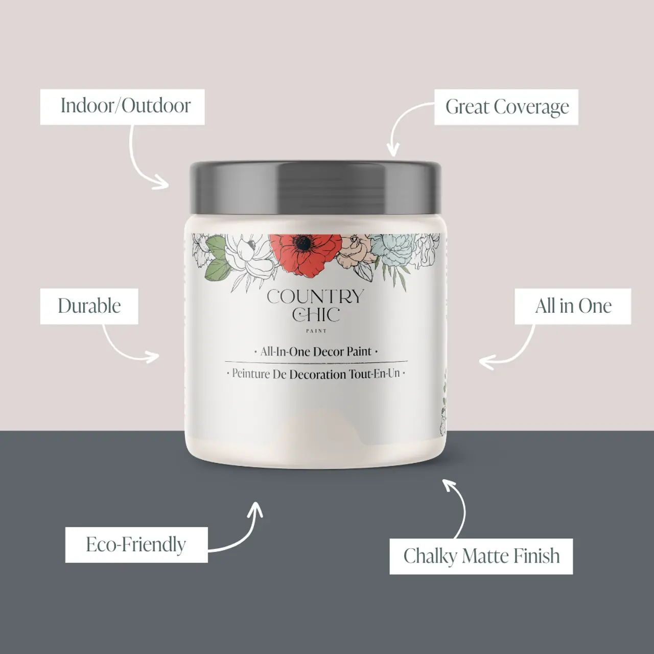 Crinoline * Chalk Style Paint for Furniture & Crafts