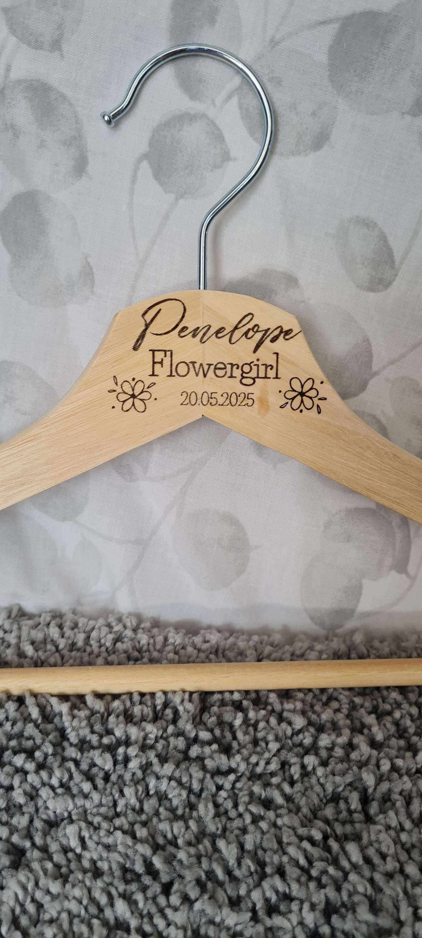Wedding coat hanger  - flowergirl