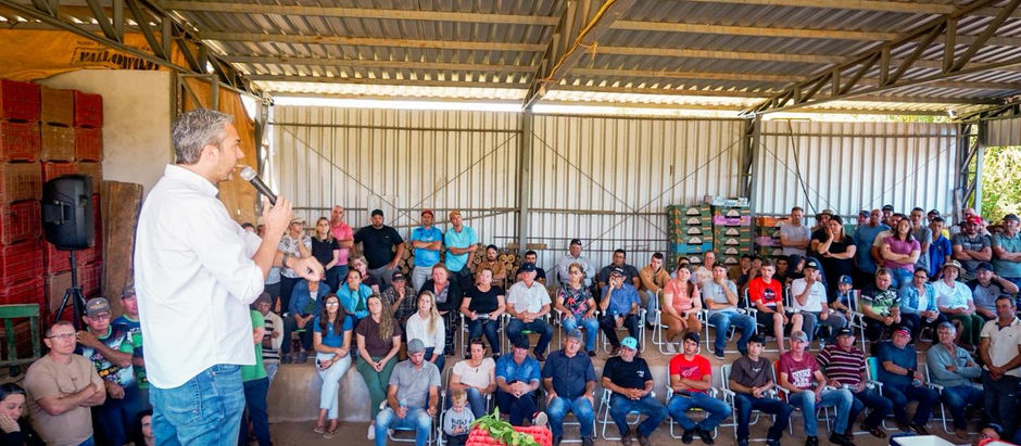 Deputado Daniel articula soluçÔes para os produtores de pĂȘssego na regiĂŁo