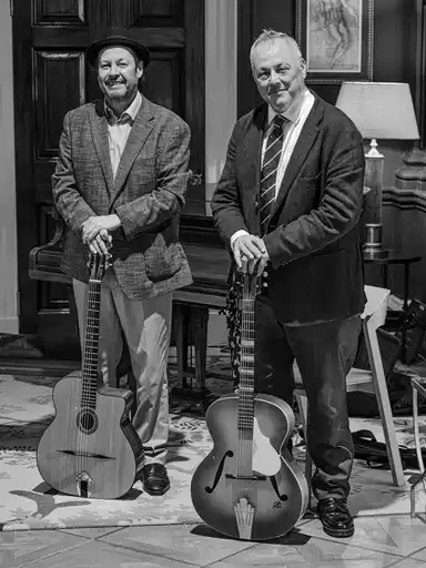 Jonny Hepbir & Peter Long Duo | Hire Jonny Hepbir Gypsy Jazz Guitarist and the Jonny Hepbir Gypsy Jazz Band for all Public and Private Events in Kent, Sussex, London and beyond