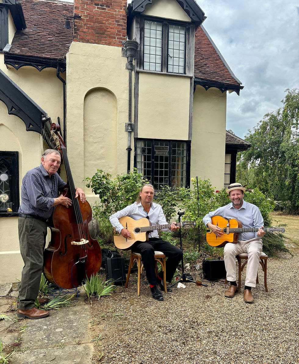 The Jonny Hepbir Gypsy Jazz Trio in Essex | Best Gypsy Jazz Band Hire | Hire The Jonny Hepbir Gypsy Jazz Band for all Public and Private Events in Kent, Sussex, London and beyond