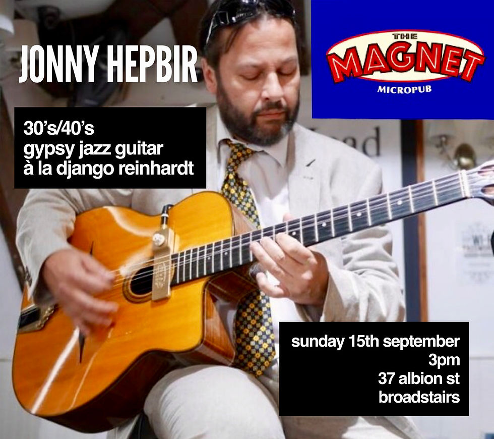 Jonny Hepbir Solo Gypsy Jazz Guitar At The Magnet Micropub Broadstairs In Kent 15th September