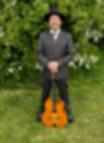 Jonny Hepbir Gypsy Jazz Guitarist VE Day ready | Hire Jonny Hepbir Solo or The Jonny Hepbir Swing Jazz Band for all Public & Private Events in Kent, Sussex, London and beyond