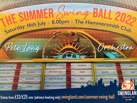 Jonny Hepbir Playing With The Pete Long Orchestra For The Summer Swing Ball In Hammersmith London
