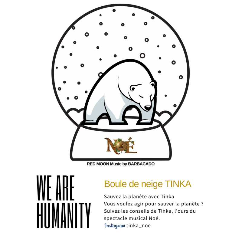 Miniature : Boule de neige en verre Tinka