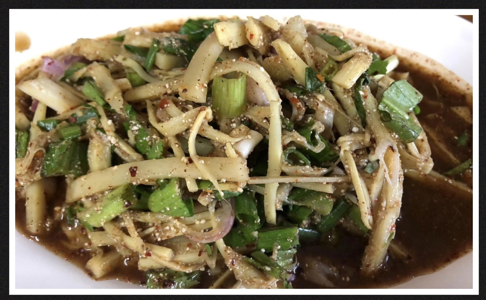 Spicy & Sour Bamboo Shoots Salad
