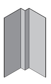 12mm Internal Corner Profile 3000mm