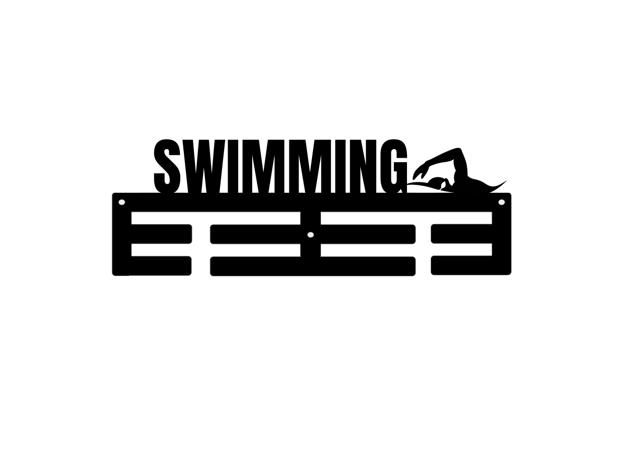 Swimming Medal Hanger - Double