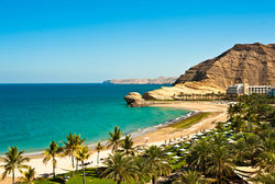 Oman Coast Landscape.