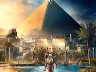 O Egito e um homem com mochilas atravessando-o