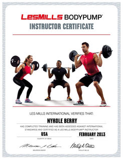 LesMills BODYPUMP Certified Instructor