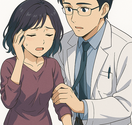 women with dizizness with doctor.png