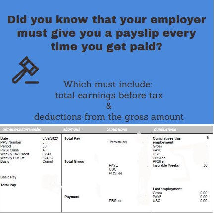 Obligations of your Employer continued... Payslips!