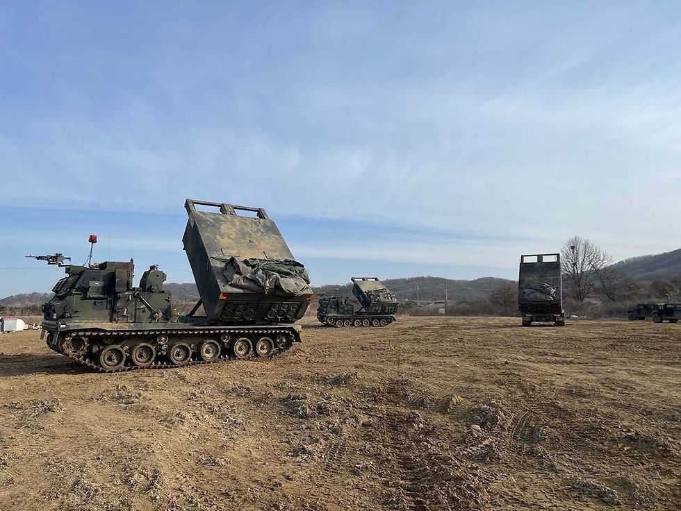 Patriot missile launchers rest in a stand-by position during recent readiness training in South Korea. Soldiers assigned to Battery D, 2-1 Air Defense Battalion, 35th Air Defense Artillery Brigade set up the launcher during an operational readiness exercise, a drill that includes set up of Patriot missile launchers, maintaining communication with a tactical operations center, and other tasks. Drill like OREs are used by unit senior leaders to assess readiness of their respective military units. (US Army photo by Sgt. Gregory Menke, 35th ADA Public Affairs)