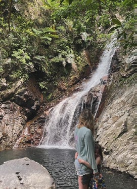 At Hijo Falls Okinawa