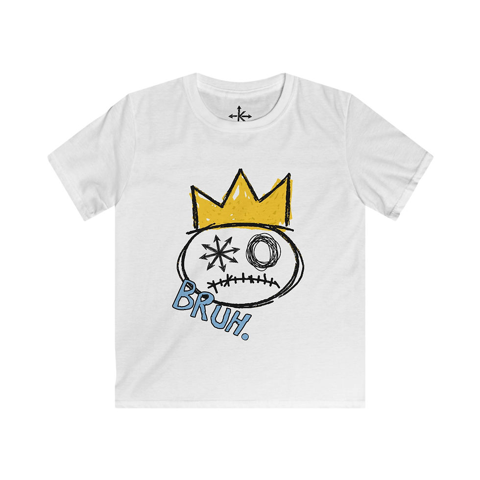 Thumbnail: Royally Bruh- Unisex Youth Graphic Tee | KaotiC Crown
