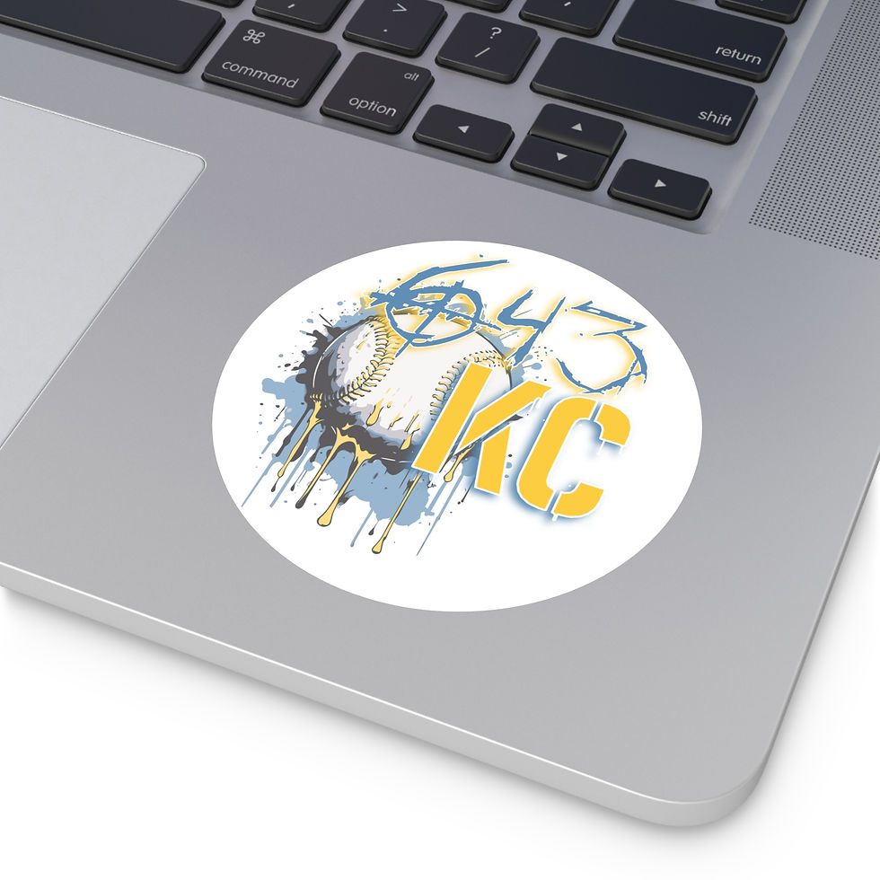 Thumbnail: 643KC Vinyl Baseball Stickers --> Waterproof Great for Personalizing Gear