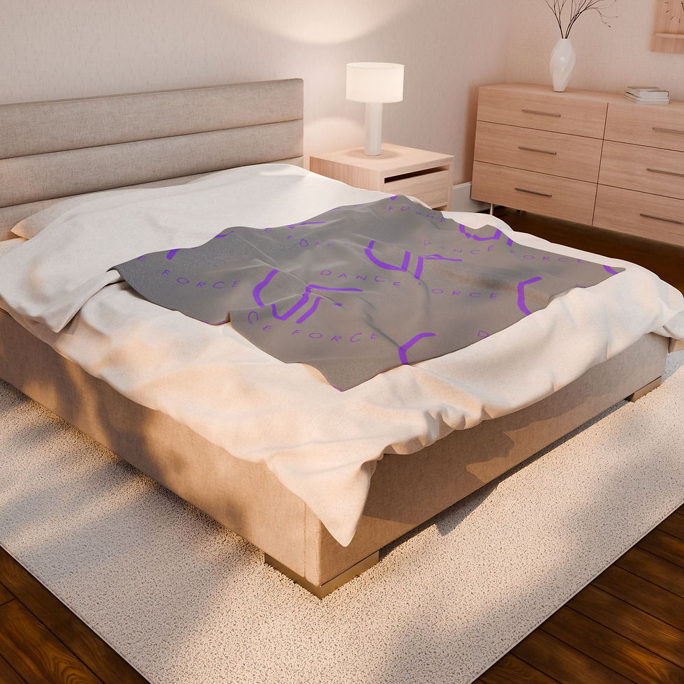 Thumbnail: Dance Force Velveteen Plush Blanket | Grey