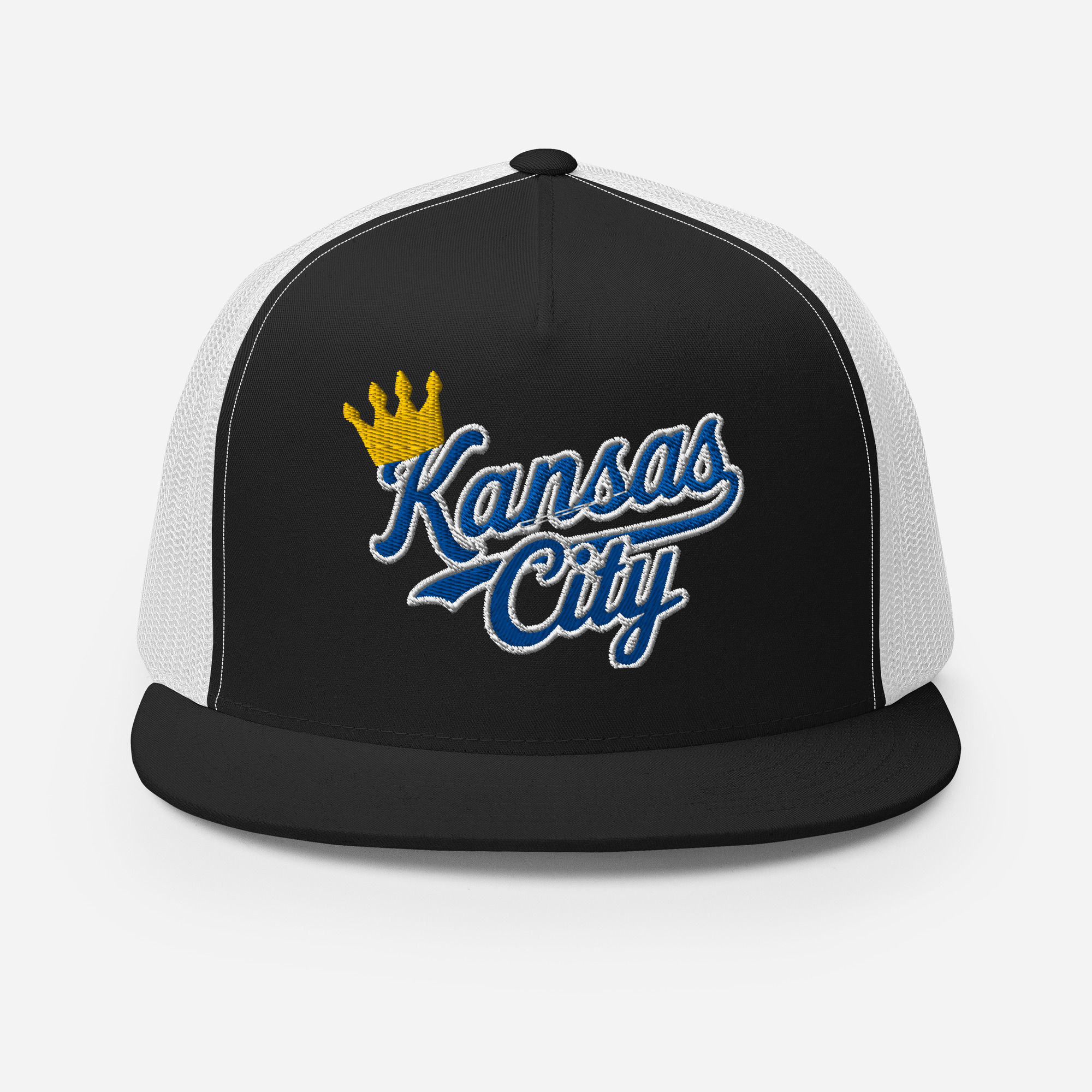 Crowned City- Unisex Embroidered Flatbill Trucker Cap | KaotiC Crown