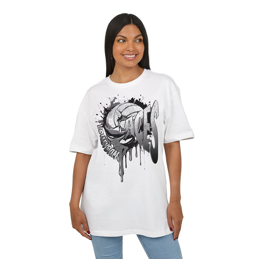 Thumbnail: Aces Volleyball Team Art - Greyscale Variant T-Shirt