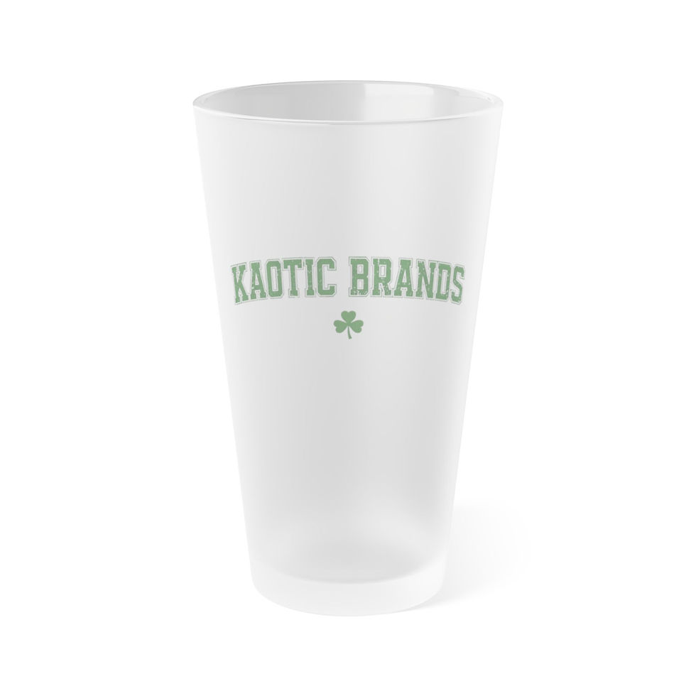 Thumbnail: Emerald Authority -Frosted Pint Glass | KaotiC Luck