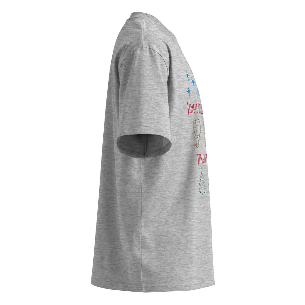 Thumbnail: Unisex Jingle Bells Oversized T-Shirt