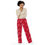 Thumbnail: Candy Cane Pattern Wide Leg Pants | Red Holiday Print Lounge Pants