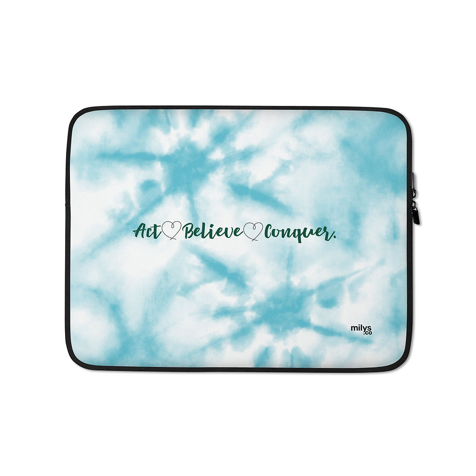 Thumbnail: Motivational Laptop Case (Act • Believe • Conquer)