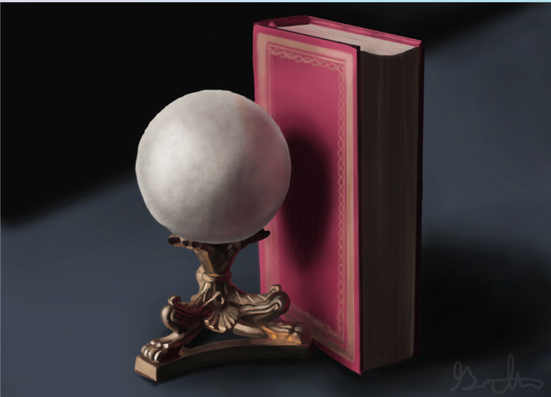 Book and Crystal Ball
