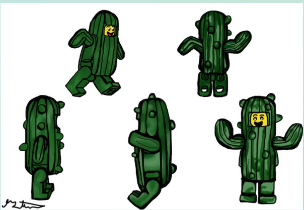 Lego Character Drawing