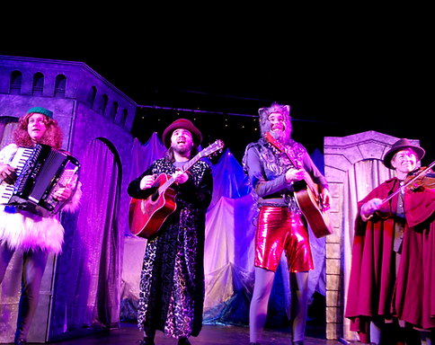 The cast of MISS MIMPLE MEETS THE ICE WOLF
