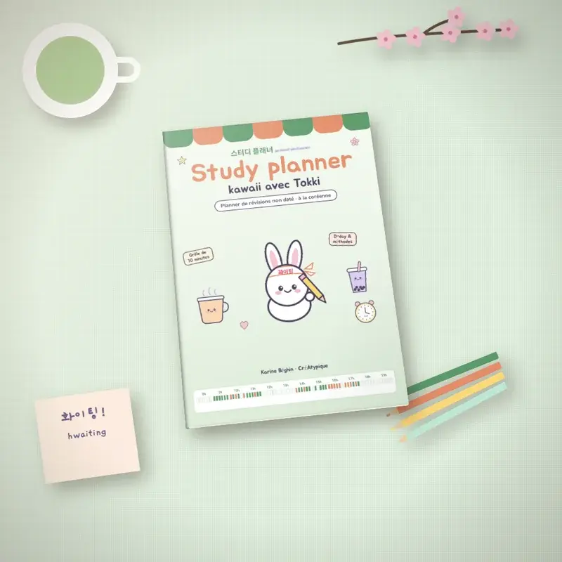 Study-planner-kawaii-avec-Tokki-lifestyle-bureau-matcha.webp