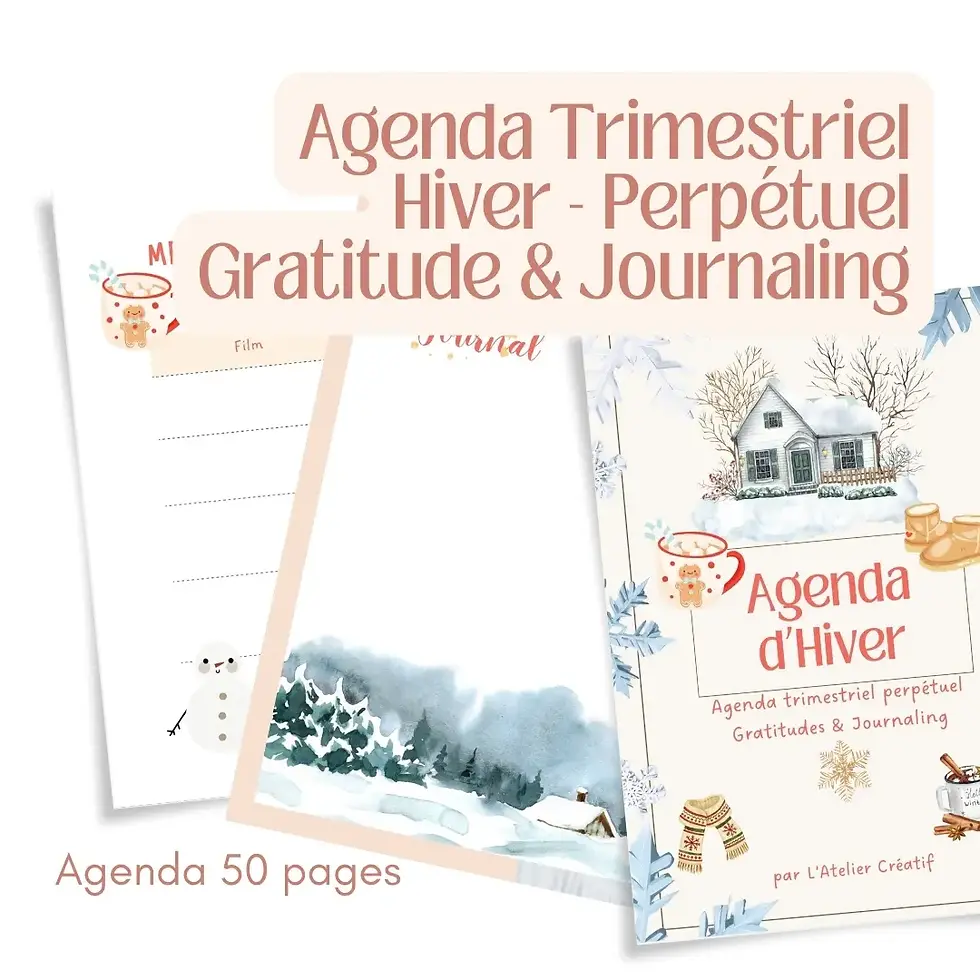Miniature : Agenda Trimestriel Hiver bien-être : 51 pages développement personnel PDF