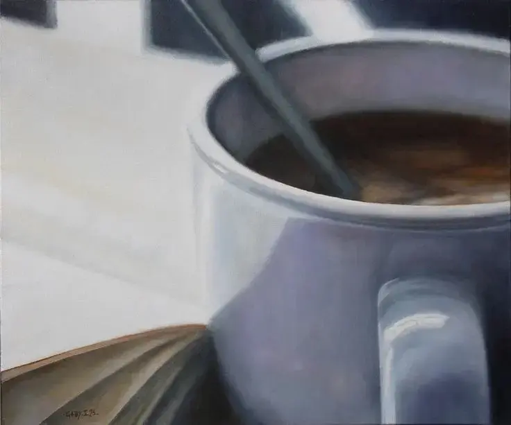 Prendre une pause par Pierre-Jean Gaby (2023) _ Peinture Huile sur Toile