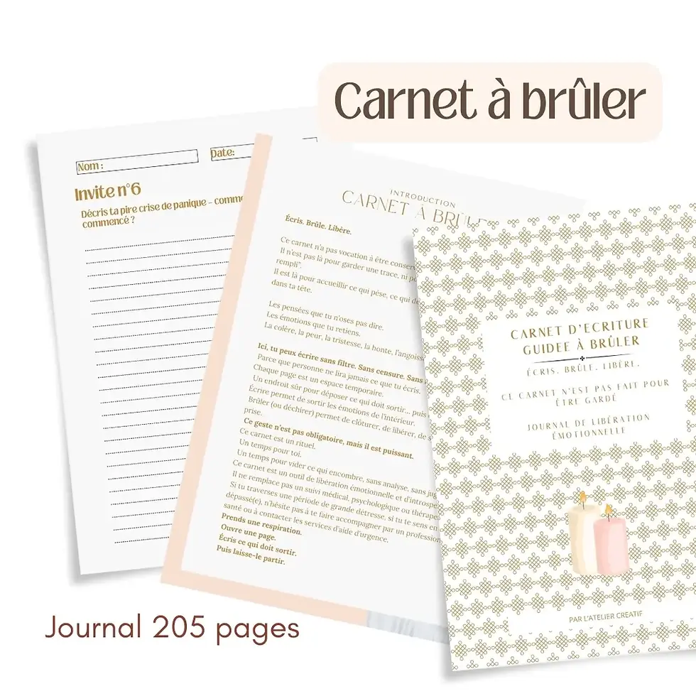 Miniature : Carnet à brûler : Écris. Brûle. Libère. PDF 205 pages