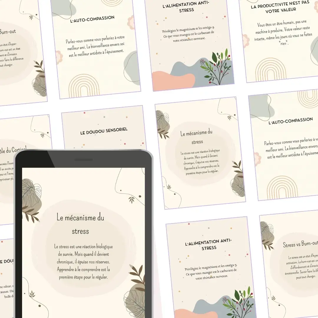 Pack Publications Réseaux Sociaux : Stress - Burn-out