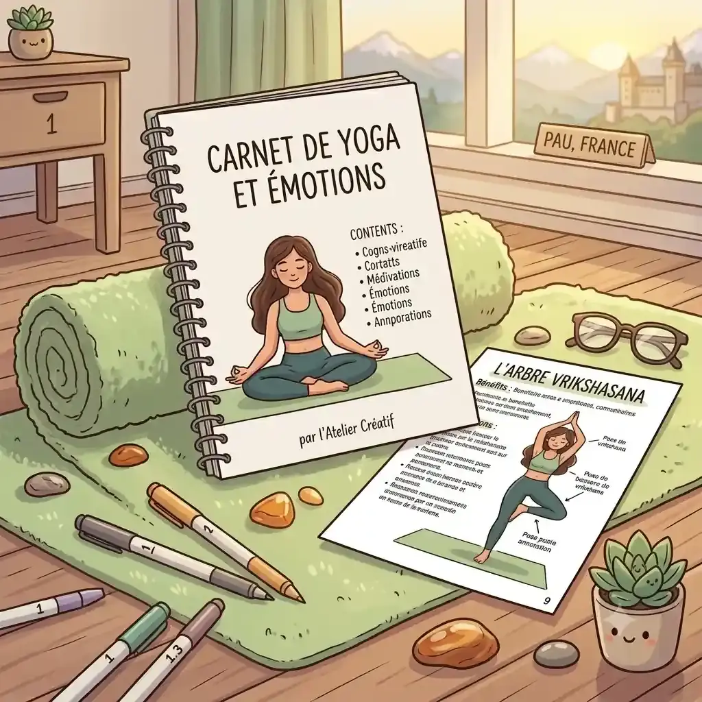 Carnet Yoga et Émotions : 30 pages de pratique et sérénité PDF