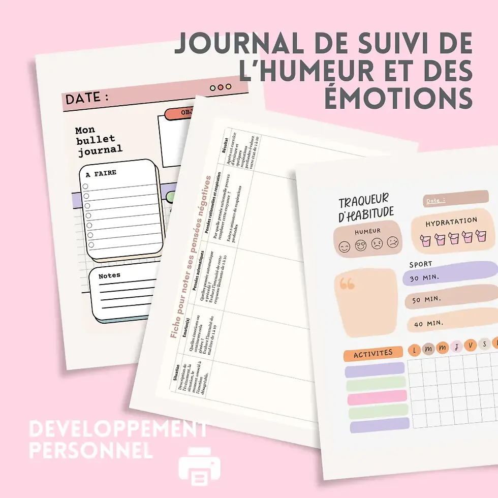 Miniature : Journal Humeur et émotions  à imprimer - 30 pages