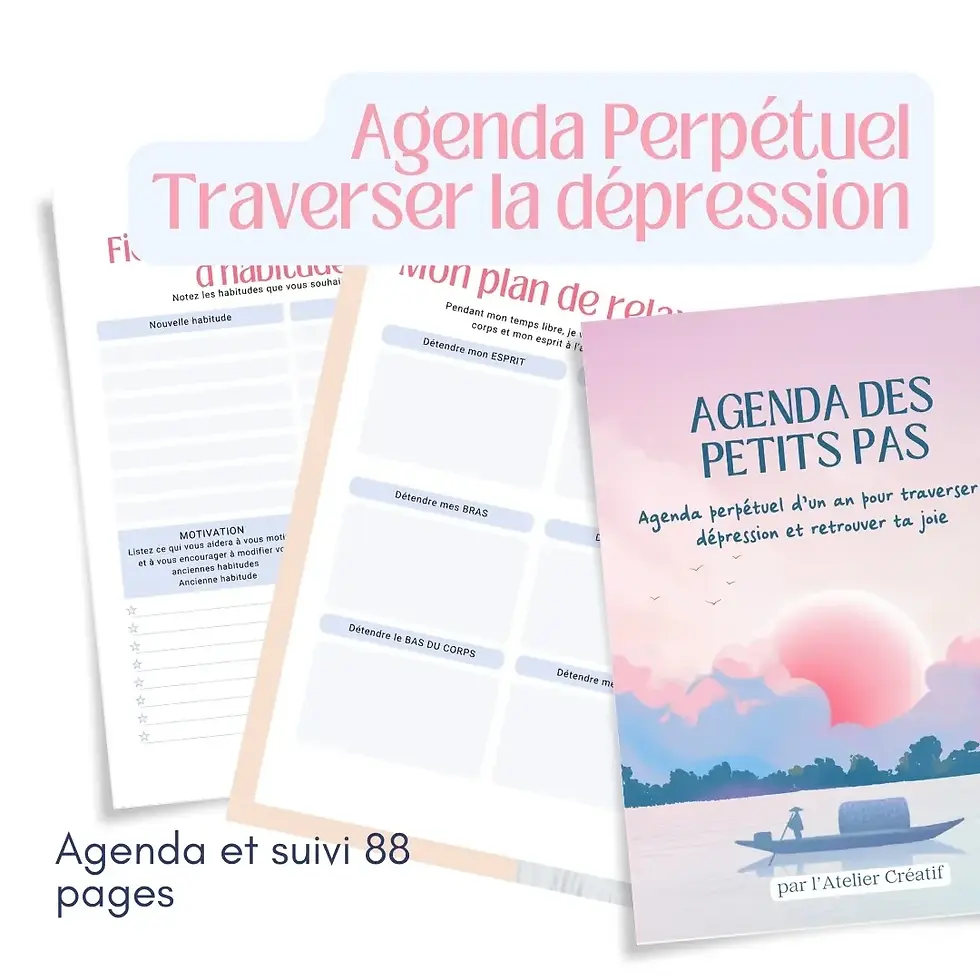 Miniature : Agenda perpétuel d’un an pour traverser la dépression et retrouver la joie