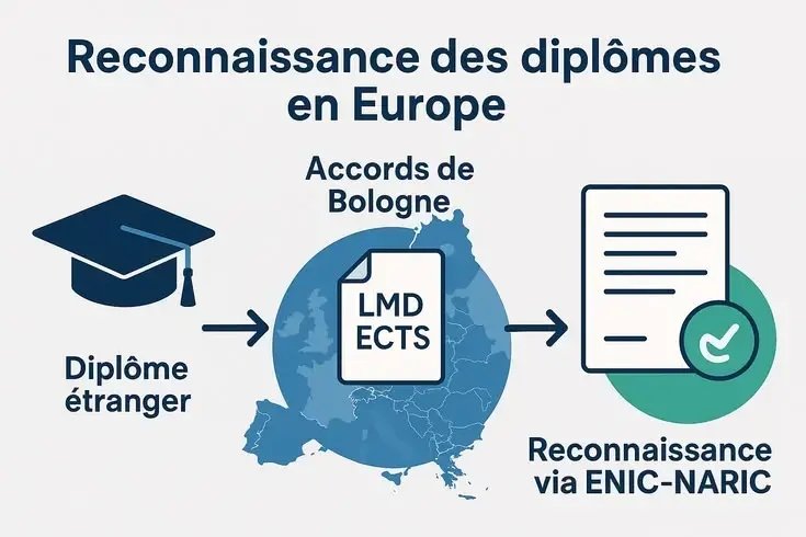 Reconnaissance des diplômes en Europe : accords de Bologne et réseau ENIC-NARIC
