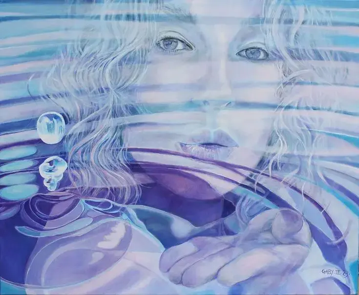 Egérie par Pierre-Jean Gaby (2023) _ Peinture Huile sur Toile