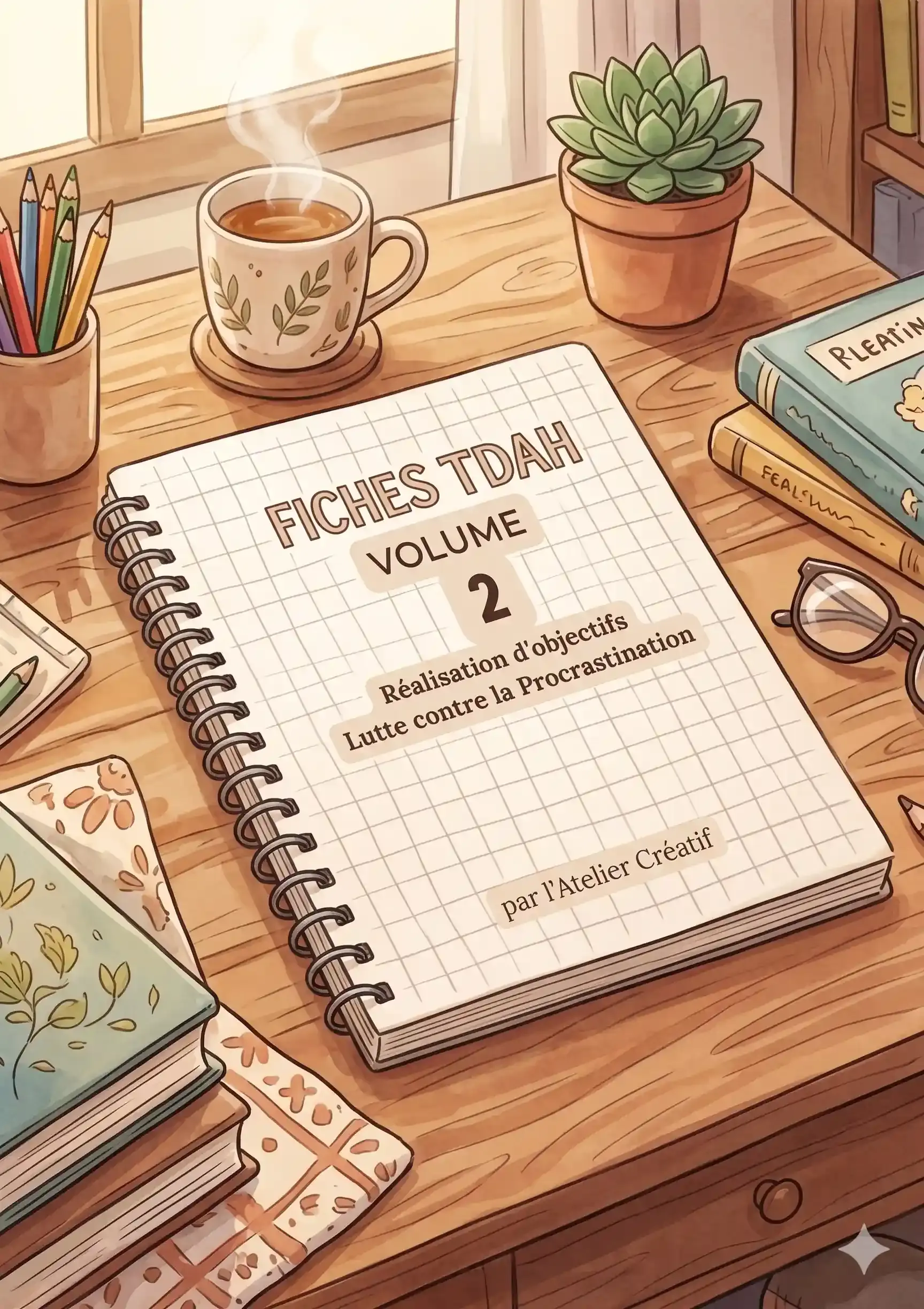 20 fiches TDAH adulte (PDF) VOL 2 : réalisation des objectifs, procrastination